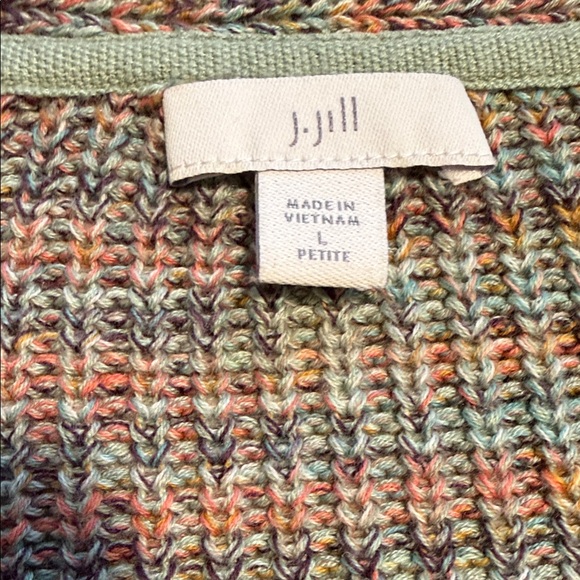 J. Jill Women’s V-Neck Sweater in Multicolor - Picture 2 of 9